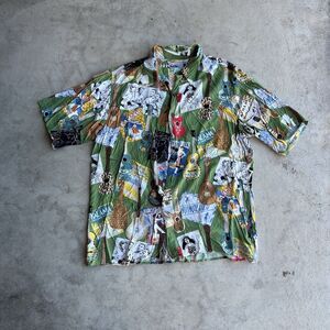 Vintage Reyn Spooner Rayon Hawaiian Traditionals Shirt XL 90s RARE